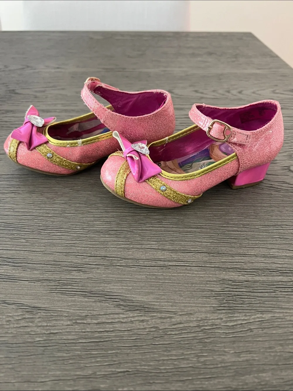 Disney Pink and Gold Princess Mary Jane Dress Shoes